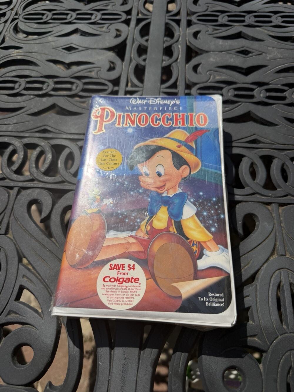 Pinocchio (VHS, 1993, Special Edition) Disney Clamshell - Sealed Damaged Case